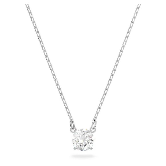 Swarovski Jewelry Attract Round Necklace White Rhodium Plating - Picture 1 of 15
